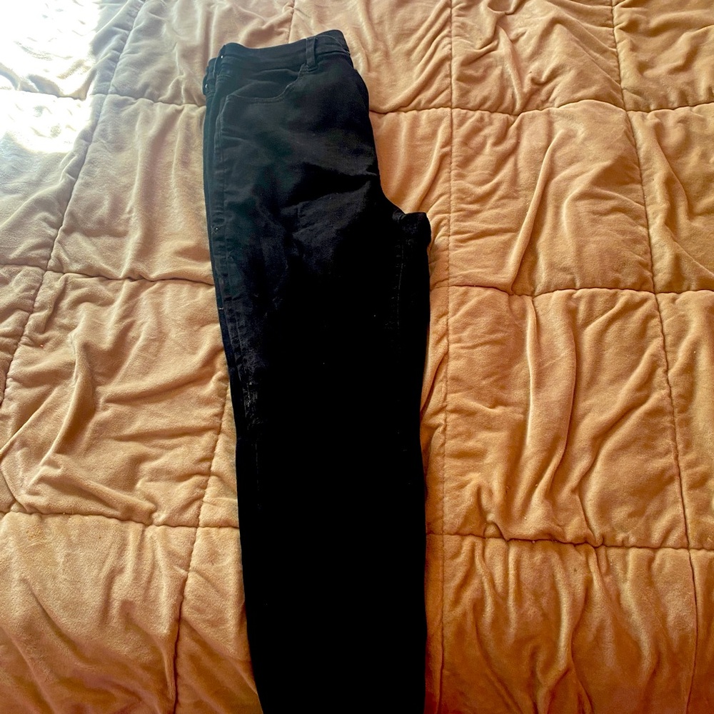 Black High Rise Jeggings American Eagle size 14 short